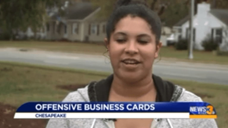 White Nationalist Business Cards Thrown at Black Woman in Virginia