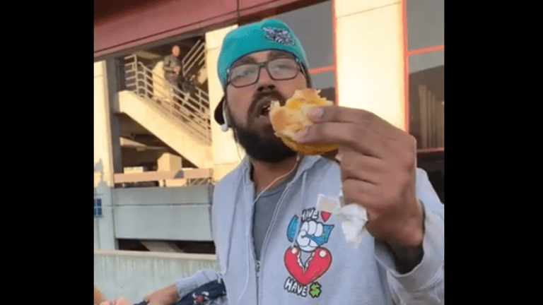 Black man detained for eating sandwich on platform
