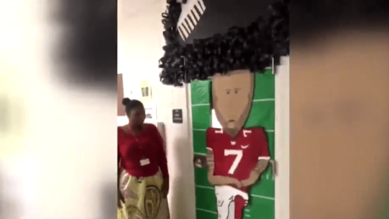 Black teacher forced to remove Colin Kaepernick decoration